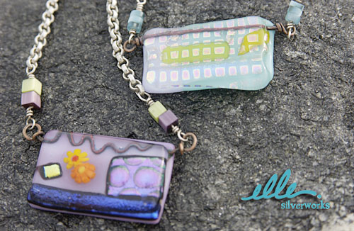 the fused glass necklace